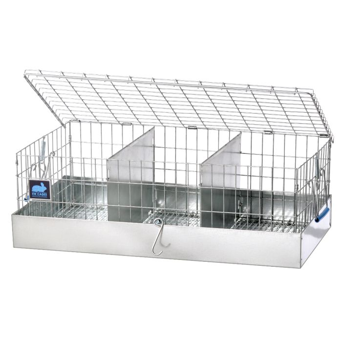 3 hole clearance rabbit transport cage