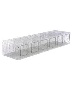 108 X 30 X 18 (6X) MODULAR WIRE RABBIT CAGE