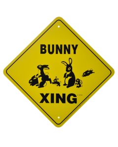 "BUNNY CROSSING" SIGN