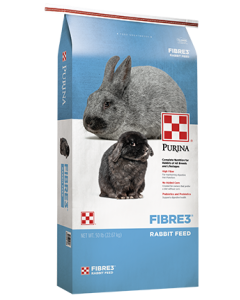 Purina Fibre3 Rabbit Feed, 50 lb.
